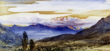 Edward Val di Cogne Suisse paysage Brett John Peinture à l'huile